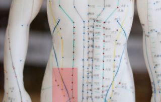 מרידיאנים העוברים באיזור המותן כסל